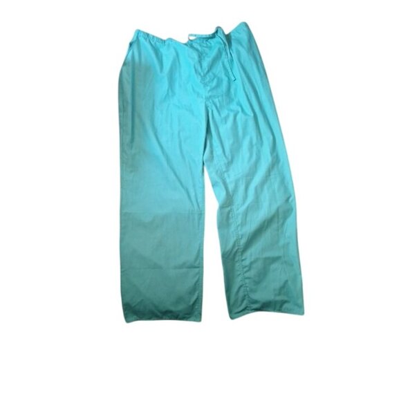 Natural Uniform Scrubs Top and Pants Set 3X Plus Size Cotton Blend 50 x 30 - Picture 11 of 16